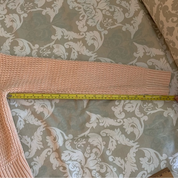 Banana Republic (Factory) - Crop Style Cable Knit Sweater - Size S -Light Coral - Picture 7 of 9